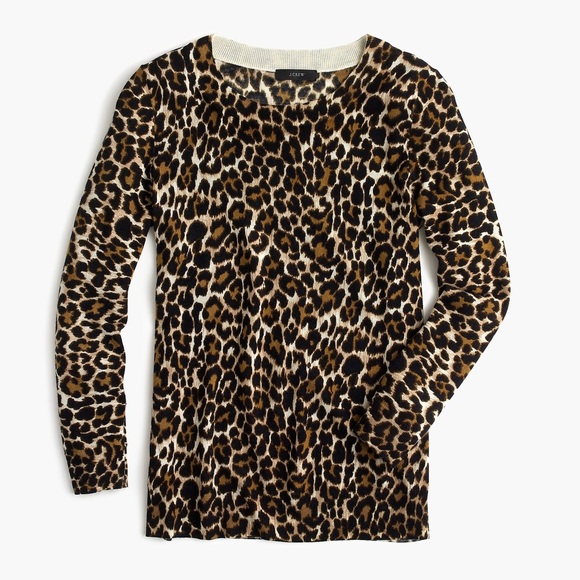J. Crew Factory Sweaters - Jcrew factory leopard sweater